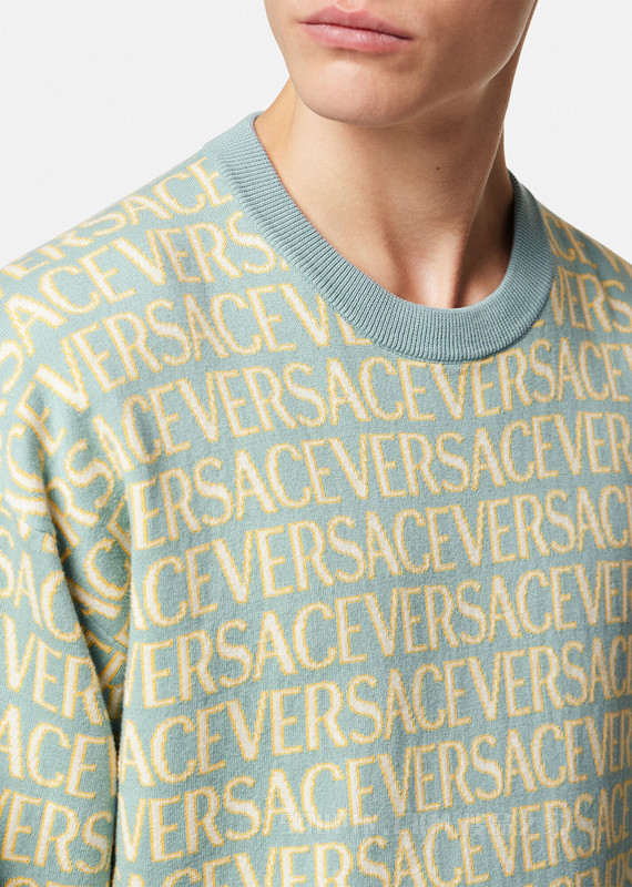 Versace Allover针织套头衫