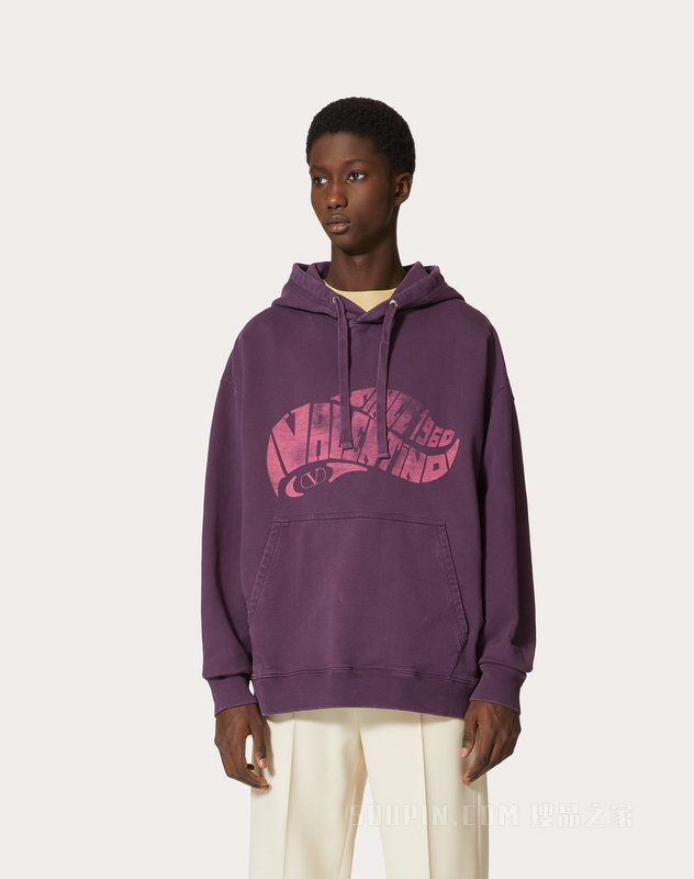 VALENTINO SURF印花棉质卫衣