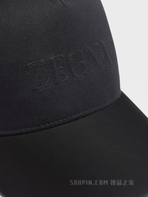 黑色棉质羊毛棒球帽