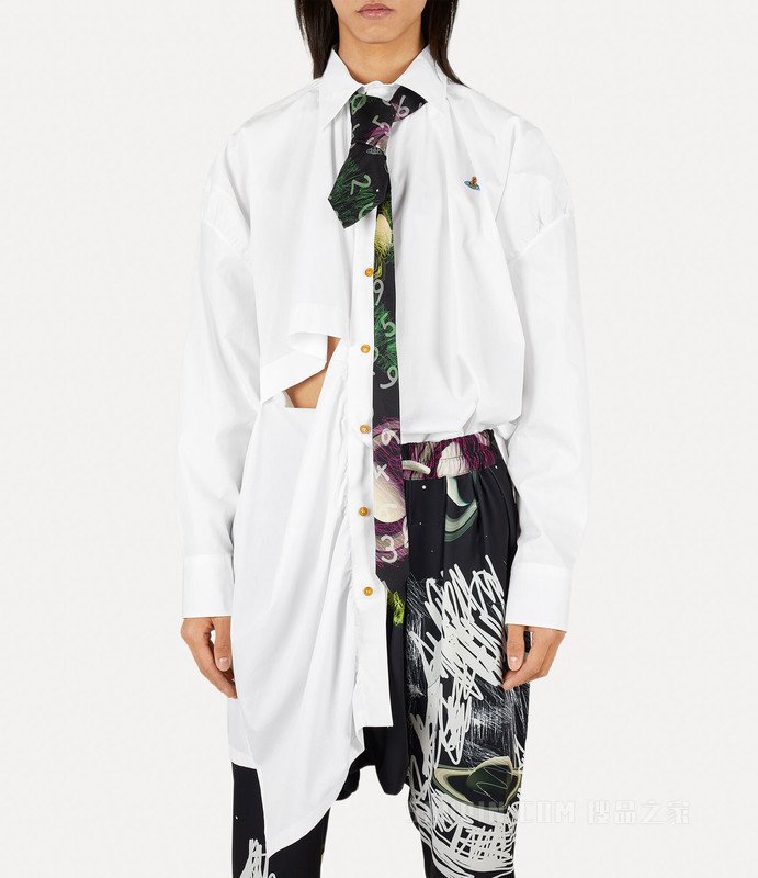 Vivienne Westwood GIBBON SHIRT デザインシャツ Vivienne Westwood】Gibbon Shirt 3501001HW009QA401-搜品之家