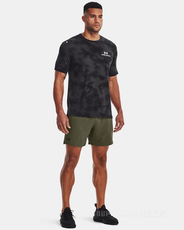 男士UA RUSH印花短袖T恤
