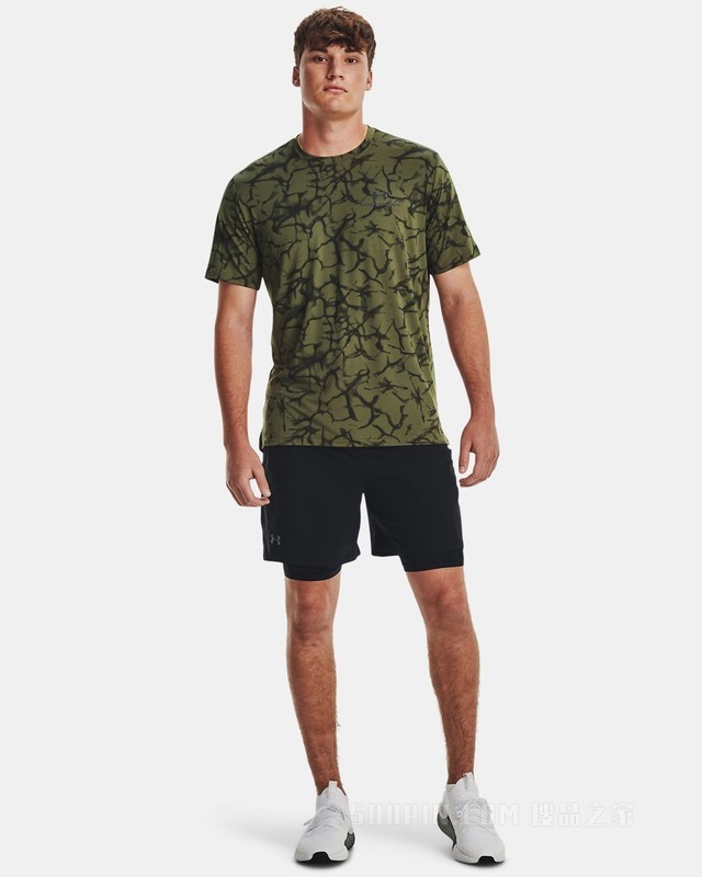 男士UA RUSH印花短袖T恤
