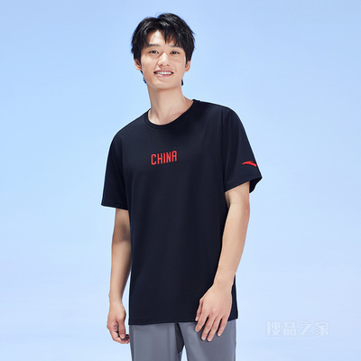 安踏综训系列ANTA CHN冰肤科技男子短袖针织T恤衫