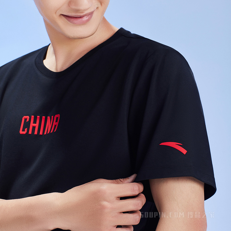 安踏综训系列ANTA CHN冰肤科技男子短袖针织T恤衫