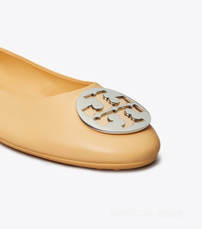 Claire 芭蕾平底鞋 暖桃色/金色/银色
