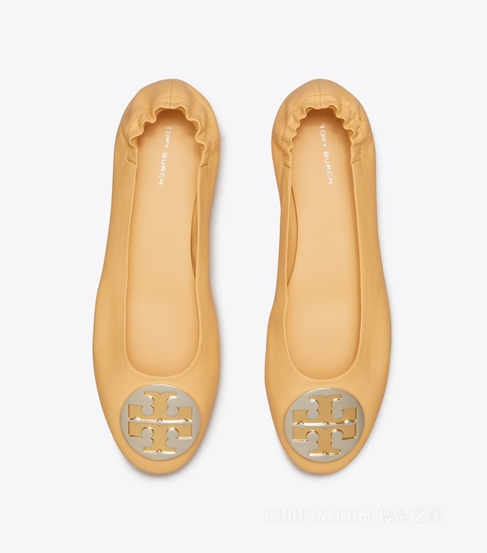 Claire 芭蕾平底鞋 暖桃色/金色/银色