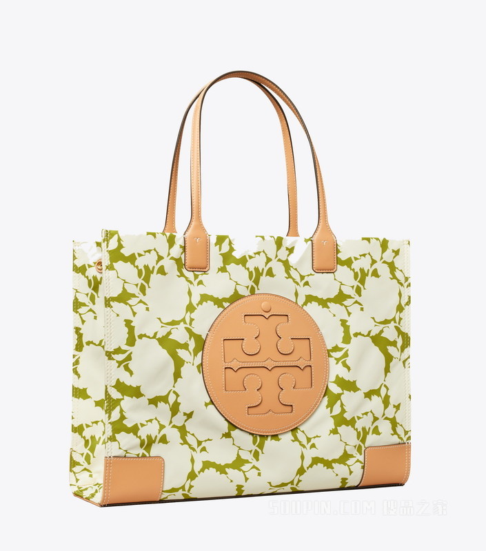 Ella 印花托特包 绿色花卉
