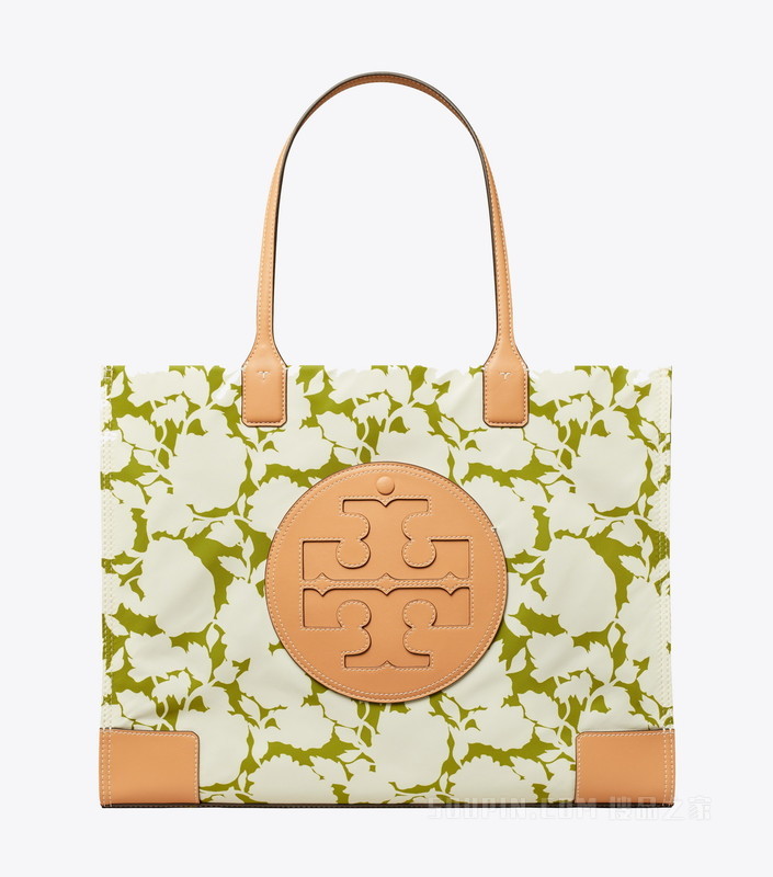 Ella 印花托特包 绿色花卉