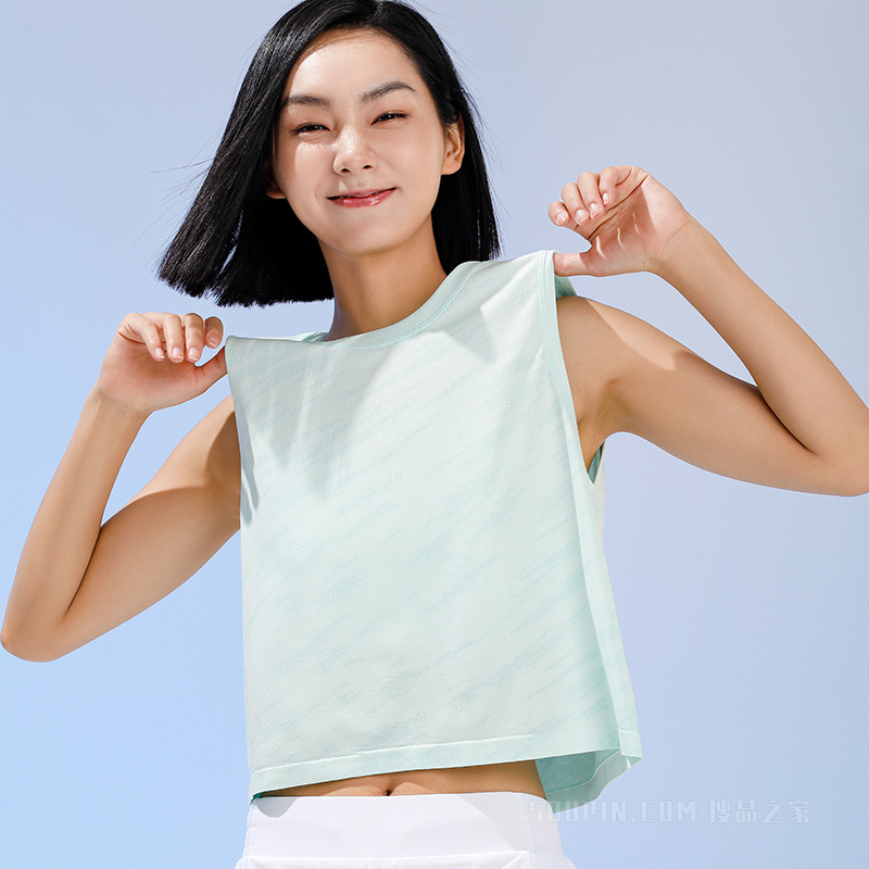 安踏跑步系列冰肤科技女子针织背心
