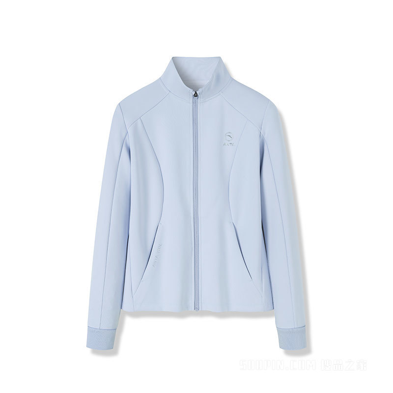 安踏线雕黑科技公主线女针织运动上衣