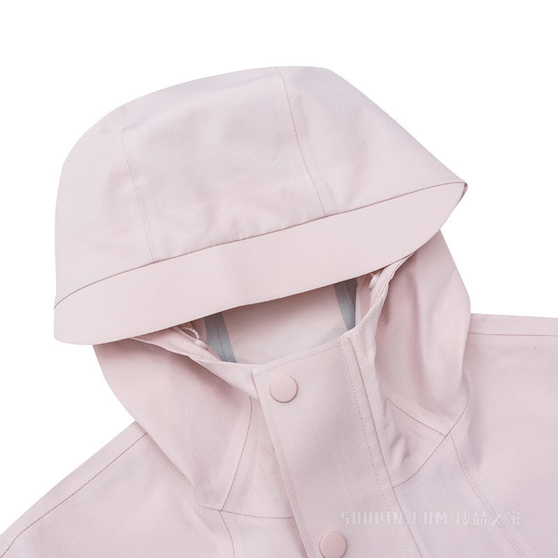 安踏综训系列防暴雨科技女户外登山连帽硬壳冲锋衣