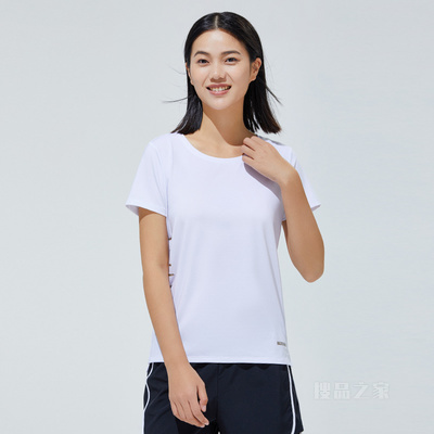 安踏综训系列吸湿速干科技女子短袖针织T恤衫