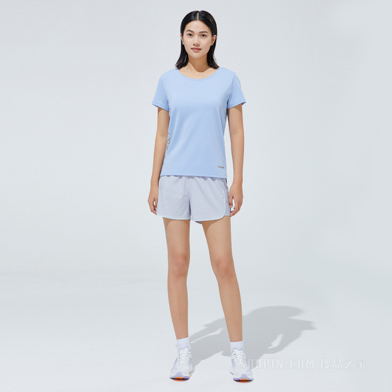 安踏综训系列吸湿速干科技女子短袖针织T恤衫