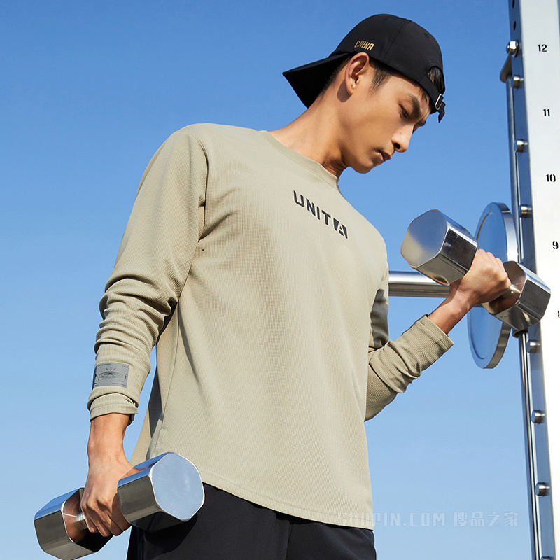 安踏综训系列UNIT A男长袖针织衫T恤衫