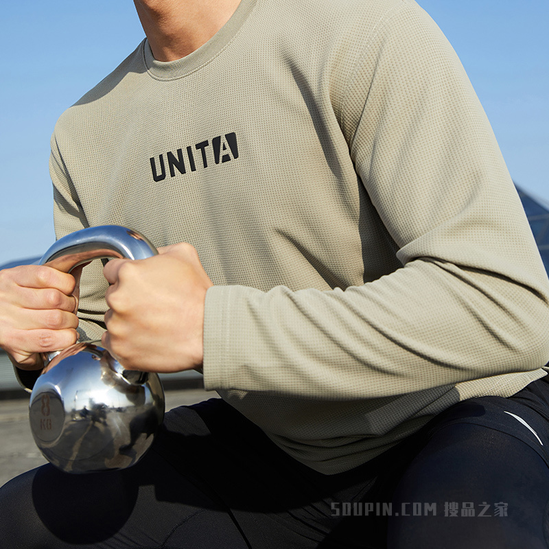 安踏综训系列UNIT A男长袖针织衫T恤衫