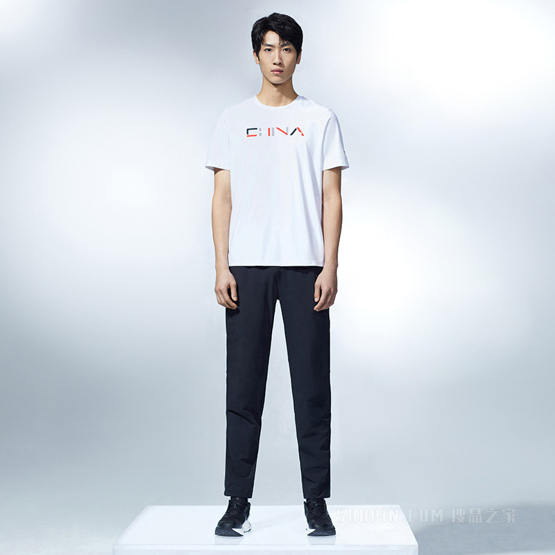 安踏中国冰雪系列男子梭织运动长裤