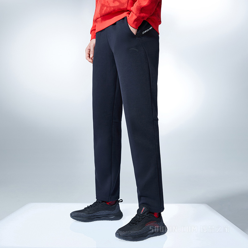 安踏中国冰雪系列男针织运动长裤