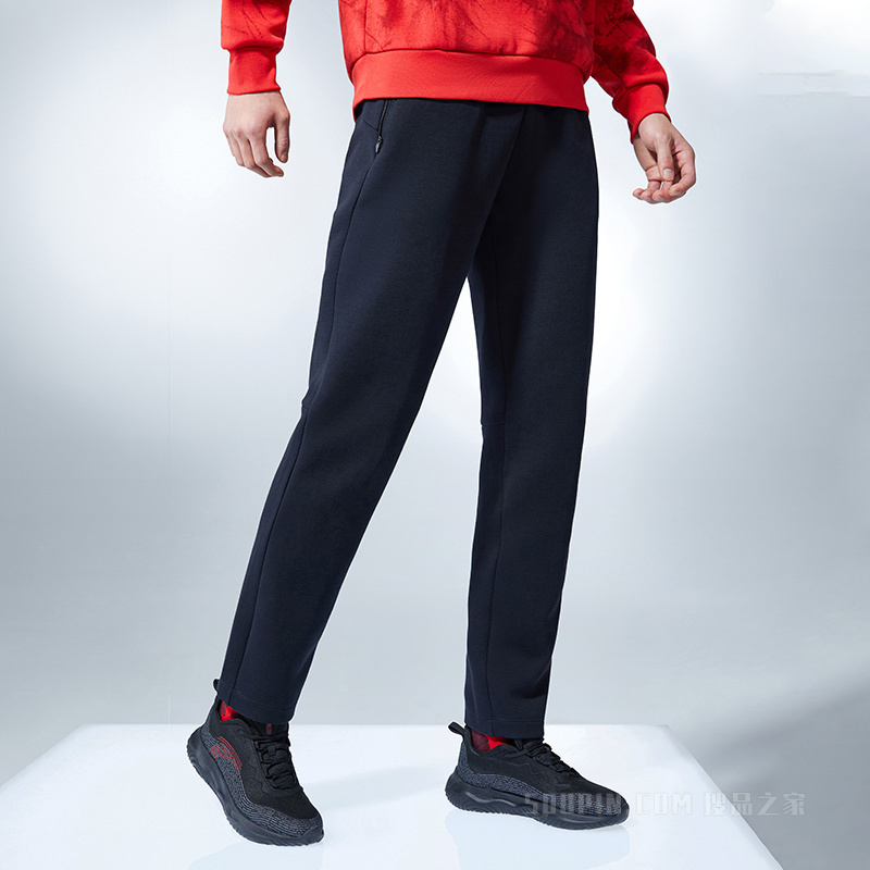 安踏中国冰雪系列男针织运动长裤