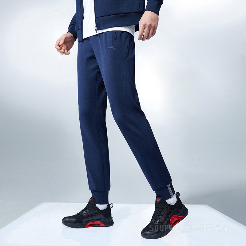 安踏精英训练系列男针织运动长裤