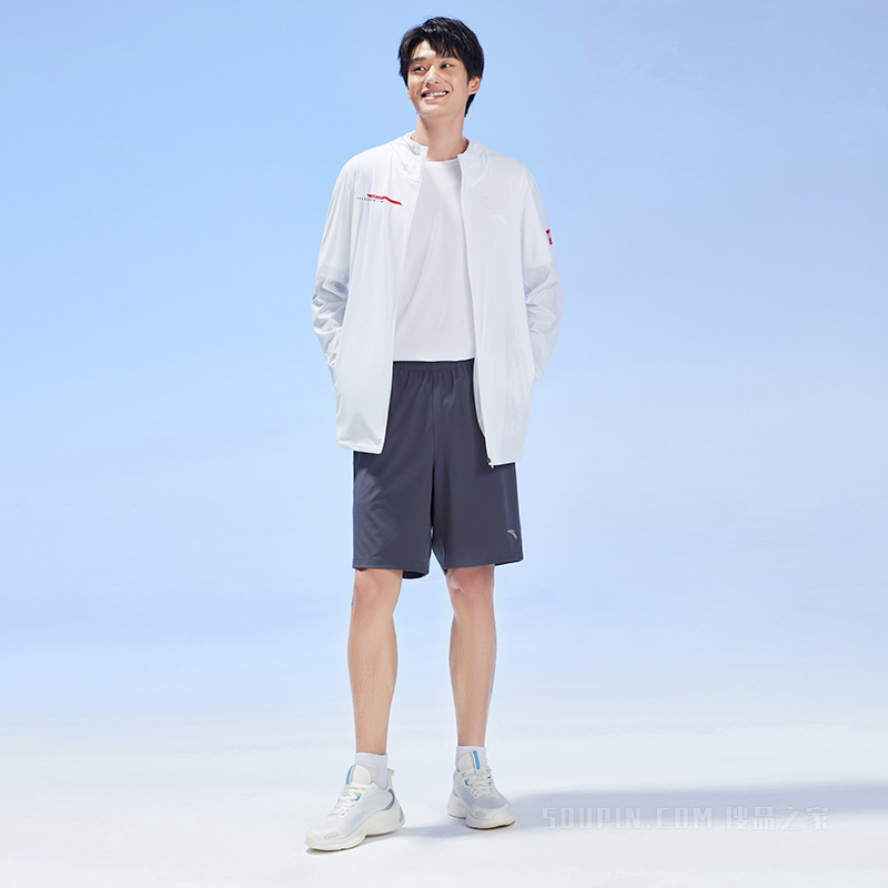 安踏综训系列ANTA CHN冰肤科技男子针织运动上衣防晒服
