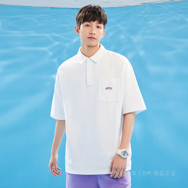安踏滑板系列My playground男子短袖POLO衫