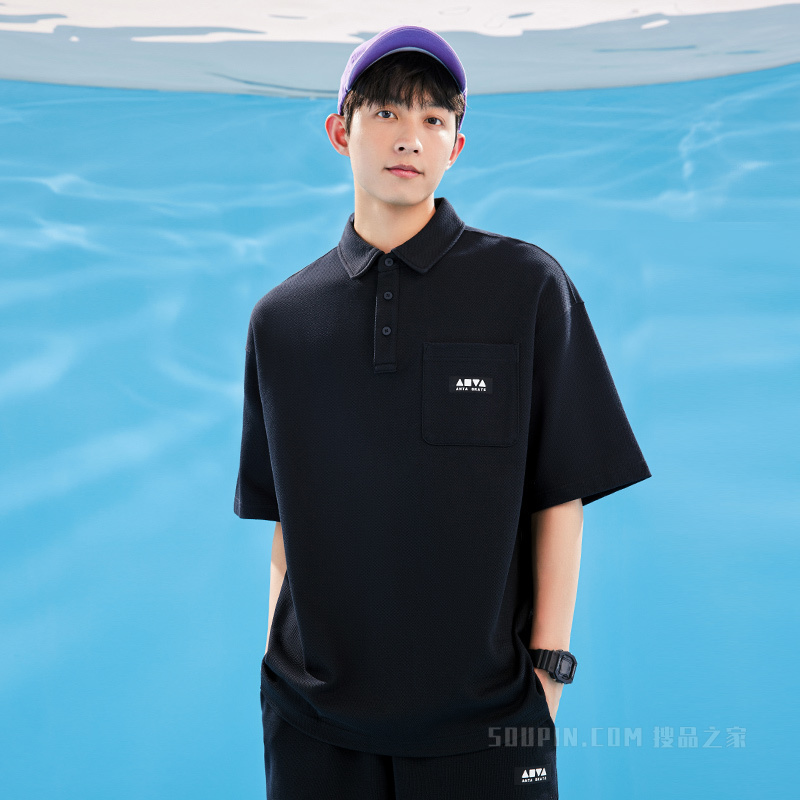 安踏滑板系列My playground男子短袖POLO衫