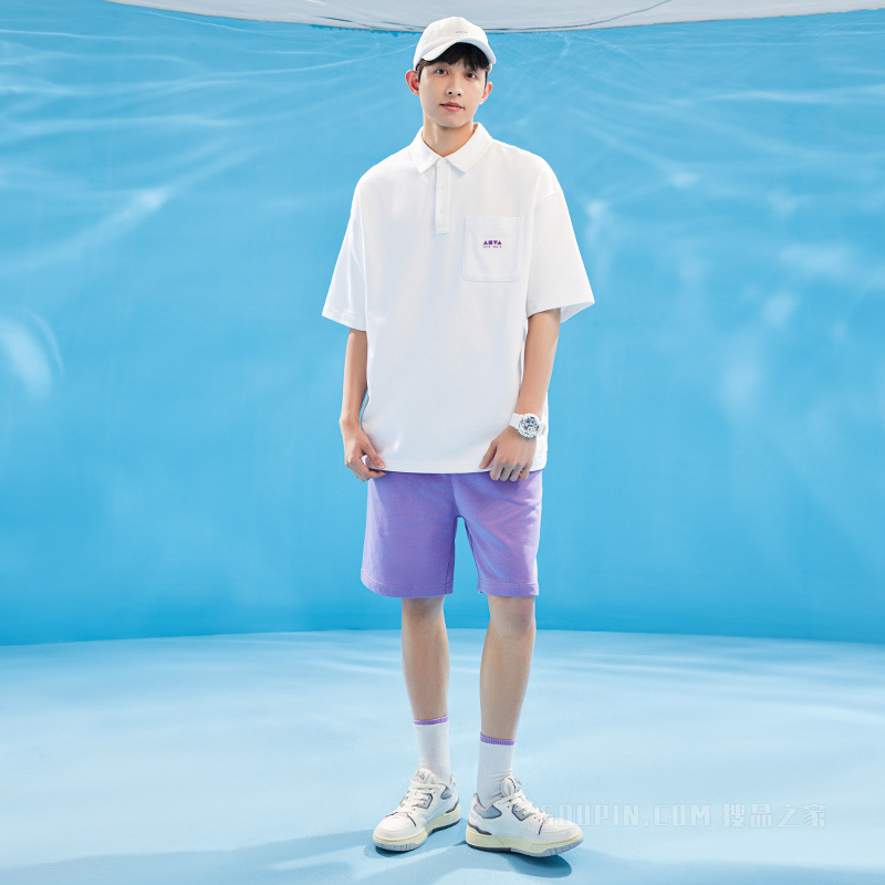 安踏滑板系列My playground男子短袖POLO衫