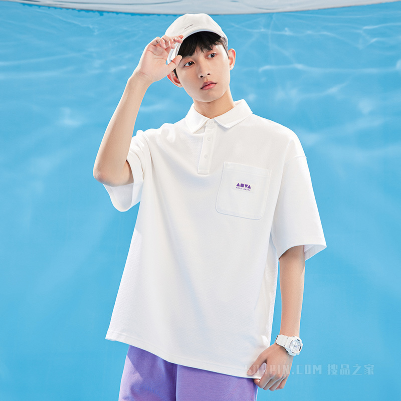 安踏滑板系列My playground男子短袖POLO衫