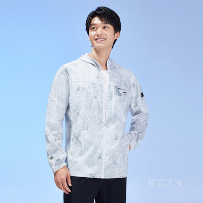 安踏综训系列元能开练冰肤科技男子梭织薄外套防晒服