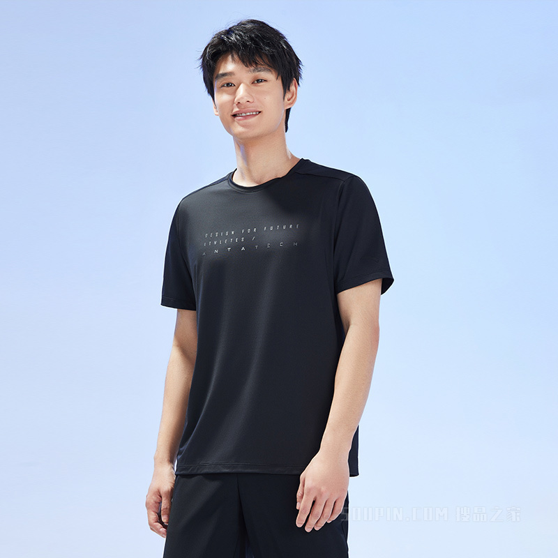 安踏综训系列元能开练男针织短袖T恤衫