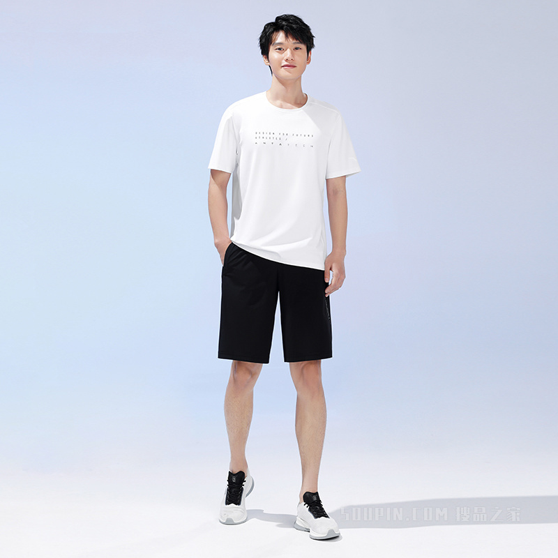 安踏综训系列元能开练男针织短袖T恤衫