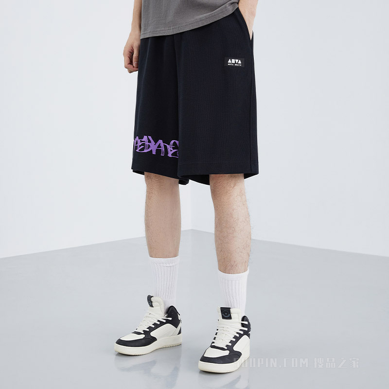安踏滑板系列My playground男针织五分裤