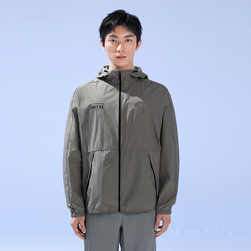 安踏综训系列UNIT A健身型格男子梭织运动上衣防晒服