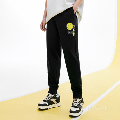 SmileyWorld x 安踏跨界联名系列男子针织运动长裤