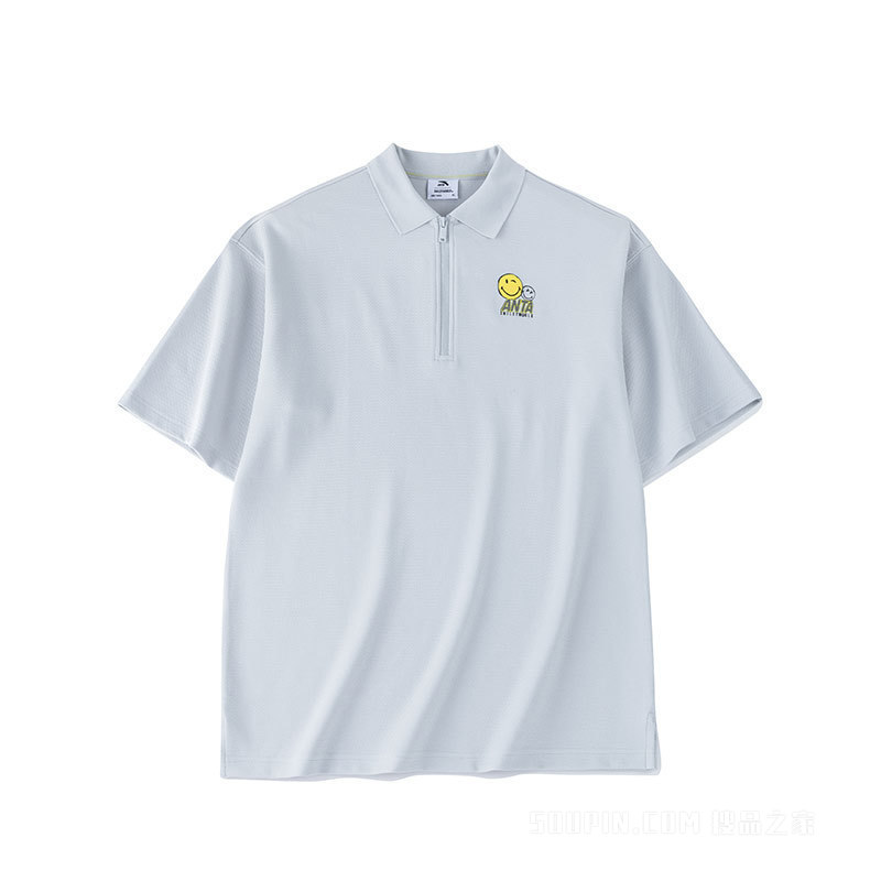 SmileyWorld x 安踏跨界联名系列男女同款短袖POLO衫