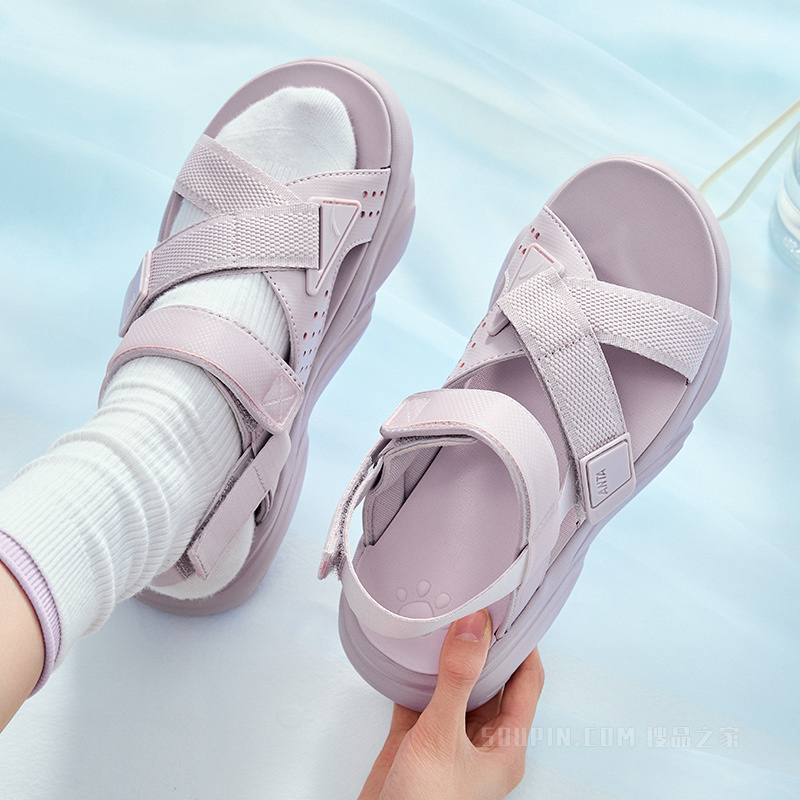 安踏生活系列女沙滩凉鞋
