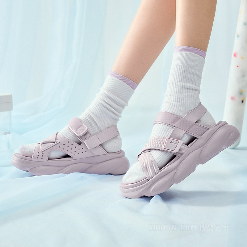 安踏生活系列女沙滩凉鞋