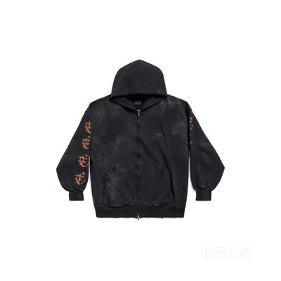 HEAVY METAL HOODIE小号版型拉链连帽卫衣