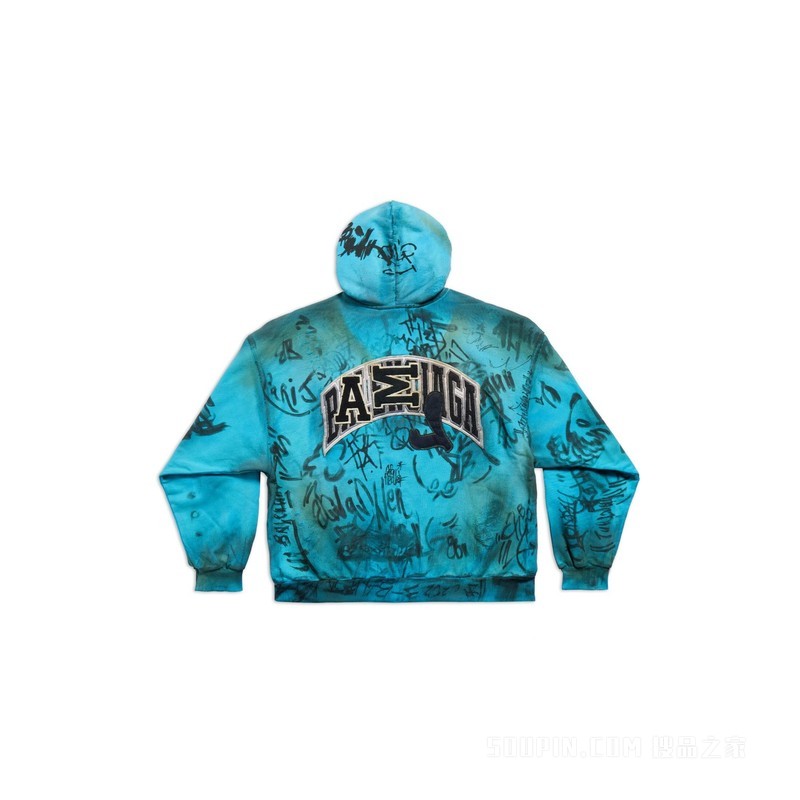 SKATER HOODIE中号版型拉链连帽卫衣