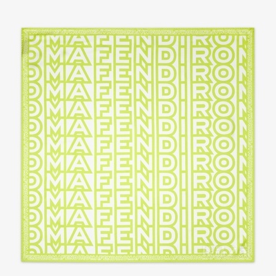 时装秀围巾 黄色桑蚕丝FENDI by Marc Jacobs围巾
