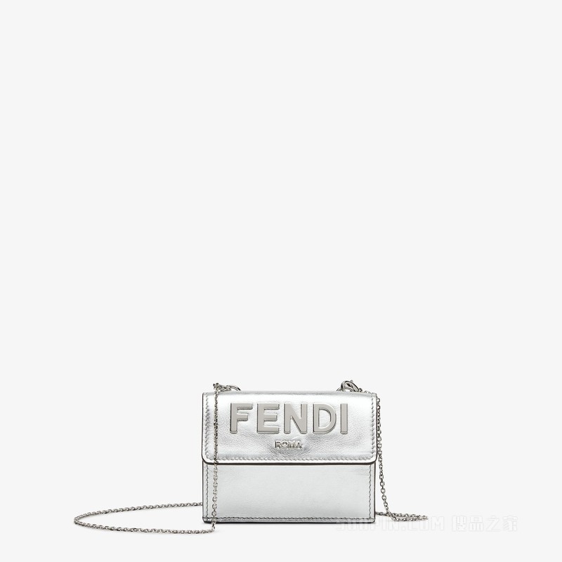 FENDI Roma皮夹 银色皮夹