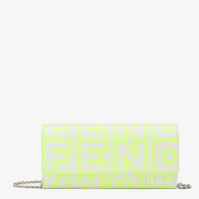 FENDI Roma Continental链带皮夹 白色皮革FENDI by Marc Jacobs皮夹