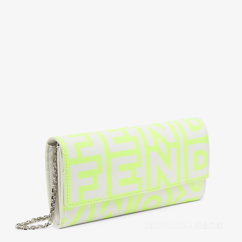 FENDI Roma Continental链带皮夹 白色皮革FENDI by Marc Jacobs皮夹