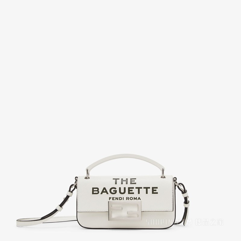 Baguette手机包 白色纳帕皮革FENDI by Marc Jacobs手拿包