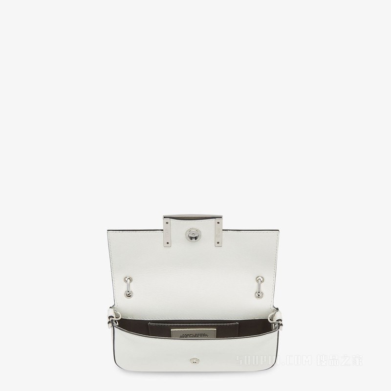 Baguette手机包 白色纳帕皮革FENDI by Marc Jacobs手拿包