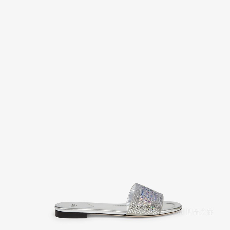 Signature 银色皮革FENDI by Marc Jacobs凉鞋