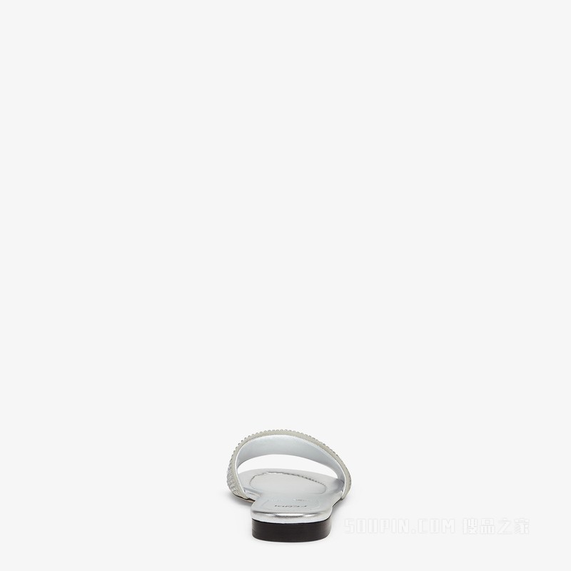 Signature 银色皮革FENDI by Marc Jacobs凉鞋