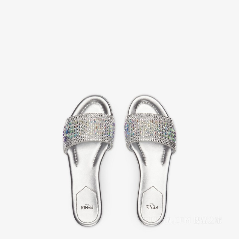 Signature 银色皮革FENDI by Marc Jacobs凉鞋