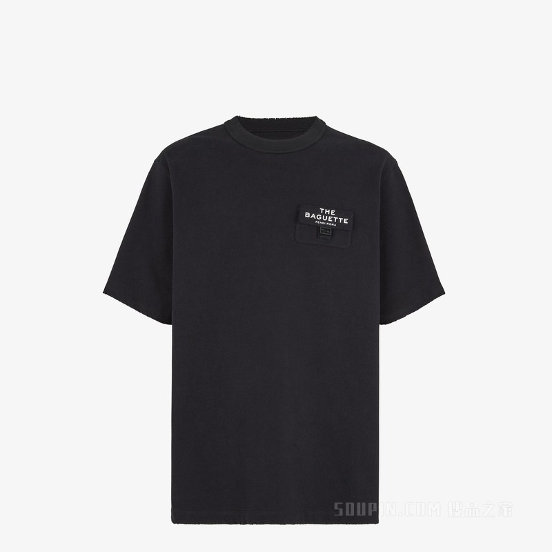 T恤 黑色平纹布FENDI by Marc Jacobs T恤