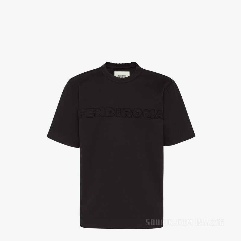 T恤 黑色平纹布FENDI by Marc Jacobs T恤